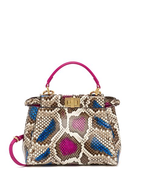 fendi python peekaboo|fendi peekaboo satchel.